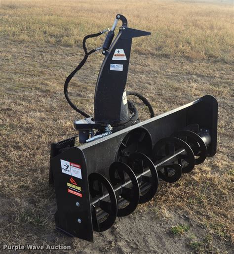 snow blower for skid steer for sale|used skid steer snow plow.